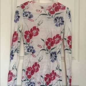 Chanel Floral Long Sleeve Top/ Sweater